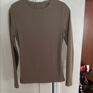 Classic Tan Long Sleeve Top